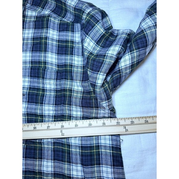 AMERICAN EAGLE Flannel Patch Elbows Semi Crop Plaid Button Up Women's MEDIUM NWT - Picture 11 of 11